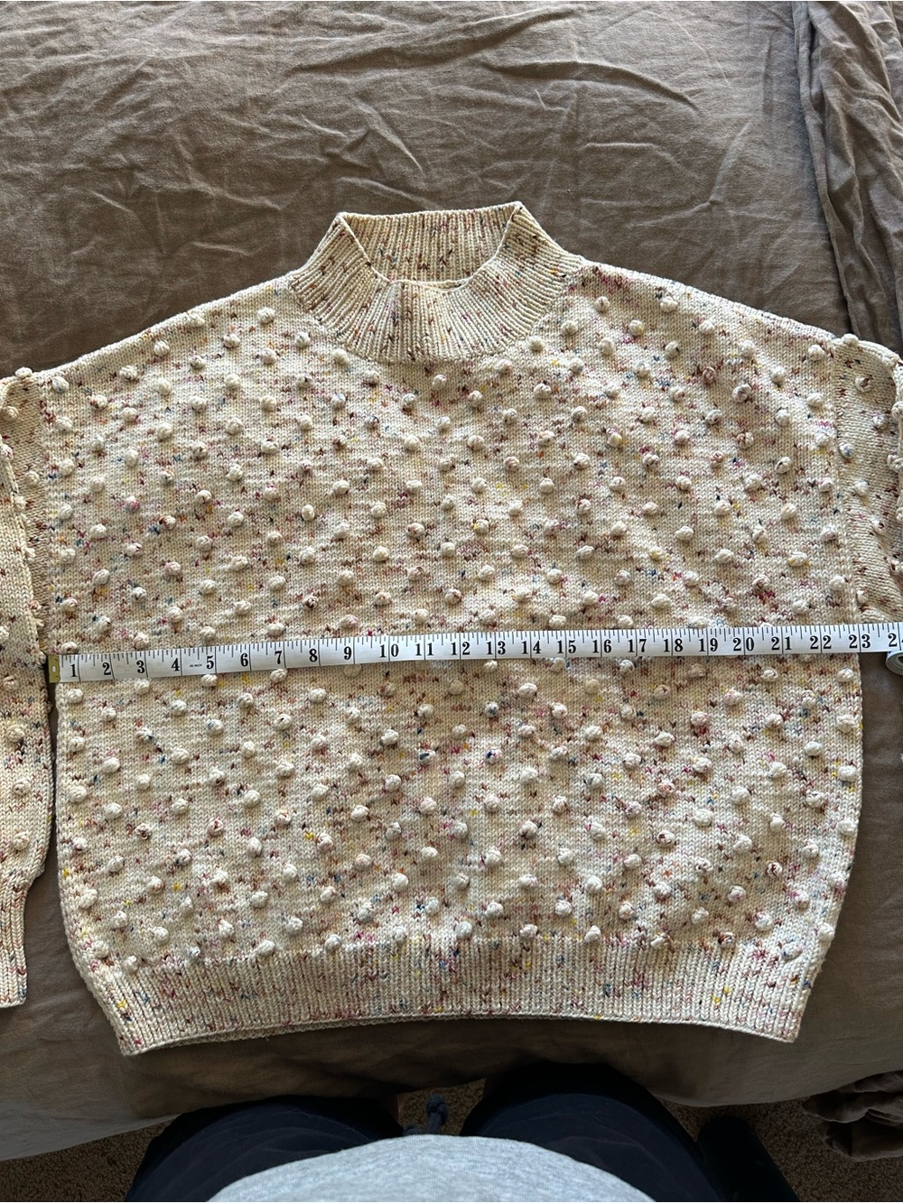 Misha & Puff confetti wool popcorn sweater